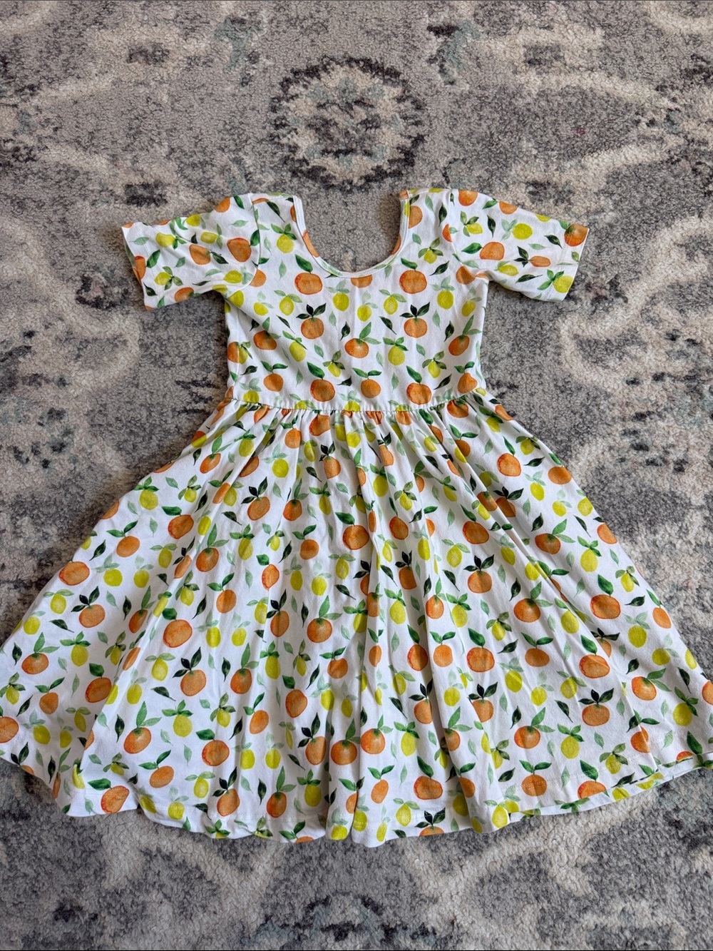Alice + Ames Lemon and Orange Dress